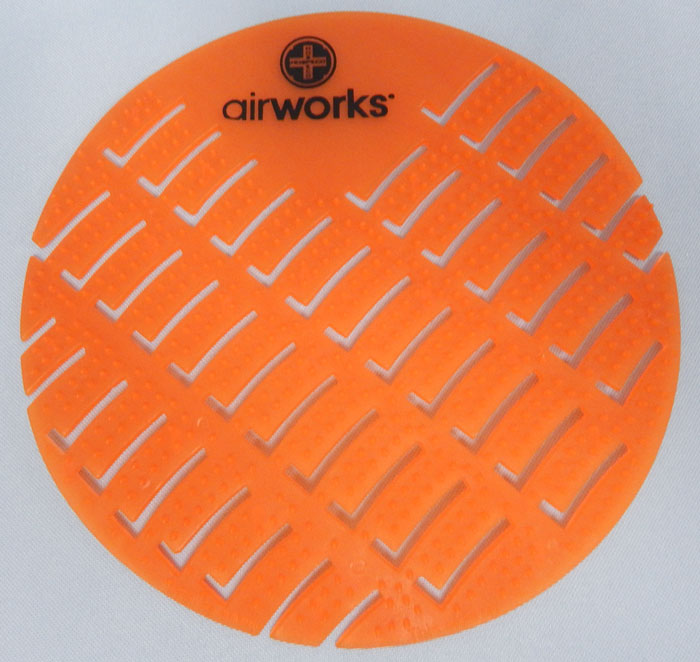 Airworks brand urinal screen - orange